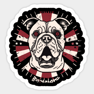 American Bully Poster Artwork Sticker